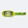 Maschera Cross O'Neal B-10 Solid Giallo Neon-Trasparente