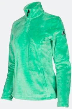 Maglia Donna Klim Cascade 1/4 Zip Wintermint-Asfalto