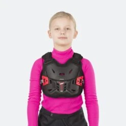 Pettorina Bambino Leatt 2.5 110-134cm Nero-Rosso