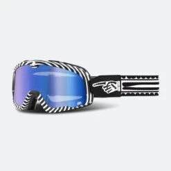 Maschera Cross 100% Barstow Death Spray Lente Specchio Blu