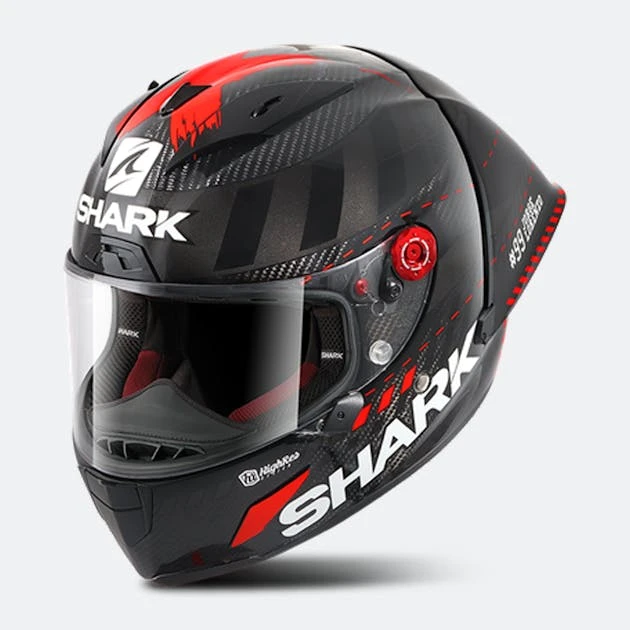 Casco Integrale Shark Race-R Pro GP Lorenzo Winter Test 99 Carbonio-Antracite-Rosso - immagine 7