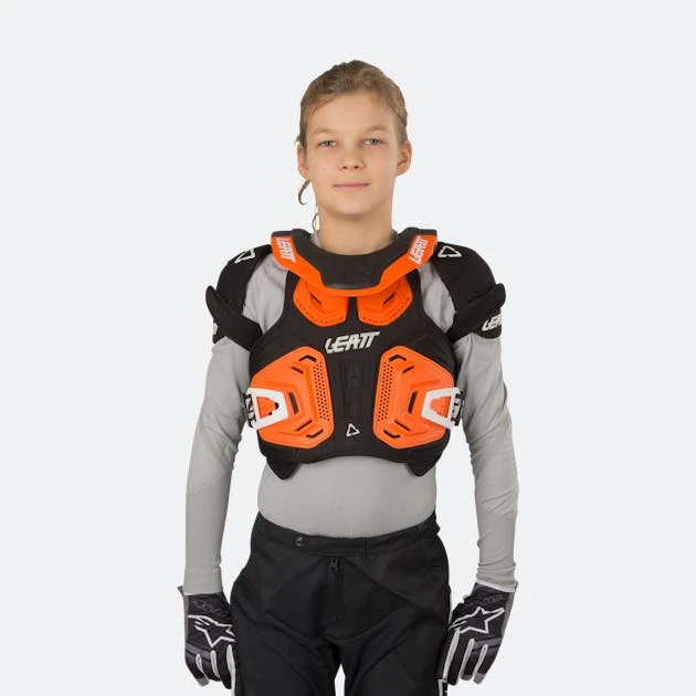 Pettorina Bambino Leatt 2.0 Junior Arancio