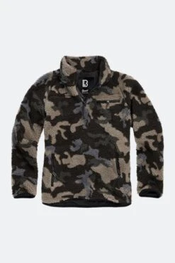 Giacca Brandit Teddyfleece Troyer Camo Scuro