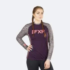 Maglia Intima Donna FXR Helium X Tech Prugna-Corallo