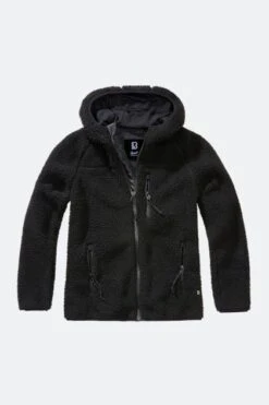 Giacca Donna Brandit Teddyfleece Hood Nera