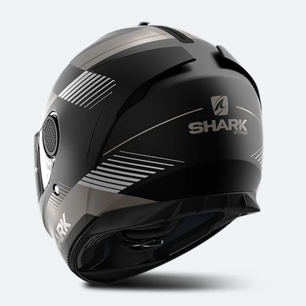 Casco Integrale Shark Spartan 1.2 Strad Mat Nero-Antracite-Argento - immagine 3
