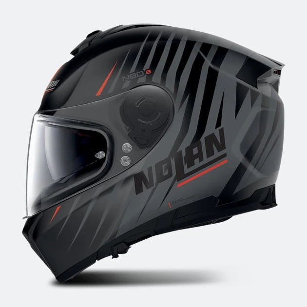 Casco Integrale Nolan N80-8 Kosmos N-COM Flat Nero 63 - immagine 4