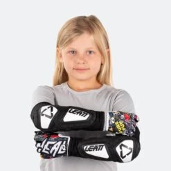 Gomitiere Bambino Leatt Contour Bianco-Nero