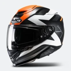 Casco Integrale HJC RPHA 71 Pinna Nero-Arancio