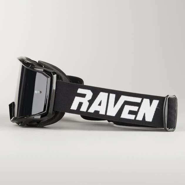 Maschera Cross Raven Sniper Crew Nero - Lente Fumé - immagine 6