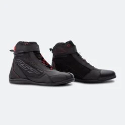 Scarpe Moto Donna RST Frontier Nero-Rosso