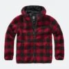 Giacca Brandit Teddyfleece Worker Rosso-Nero