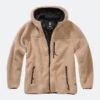 Giacca Donna Brandit Teddyfleece Hood Camel