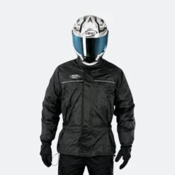 Giacca Impermeabile Oxford Nero