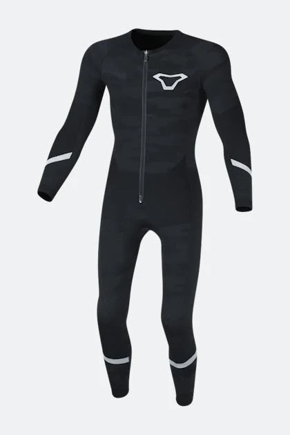 Tuta Intima Macna Baselayer Summer Nero-Grigio-Argento