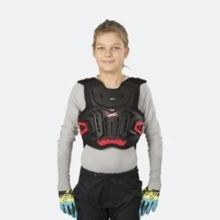 Pettorina Bambino Leatt 4.5 Junior Nero-Rosso