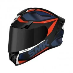 Casco Integrale SMK Typhoon Thorn Blu-Arancio