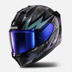 Casco Integrale Shark D-Skwal 3 Blast R Nero-Verde-Glitter