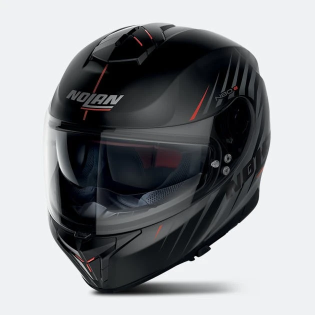 Casco Integrale Nolan N80-8 Kosmos N-COM Flat Nero 63