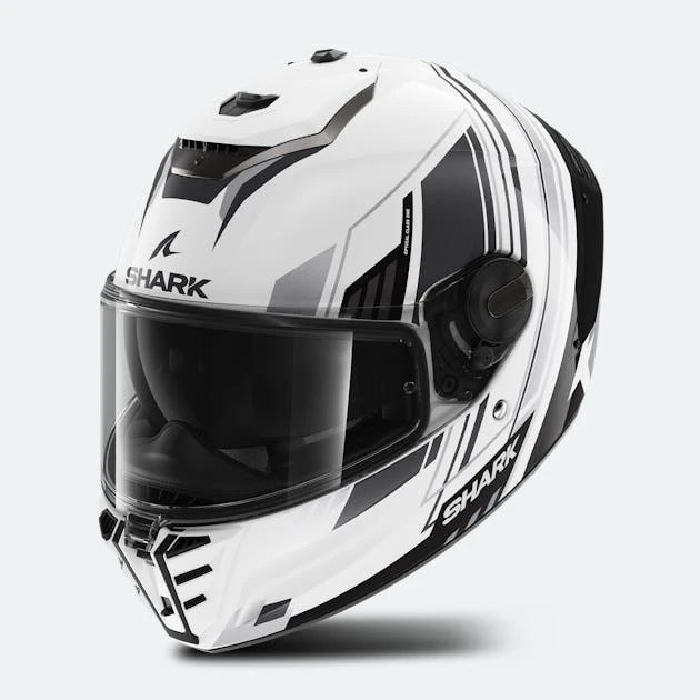 Casco Integrale Shark Spartan RS Byrhon Bianco-Nero Cromo