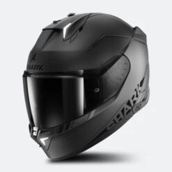 Casco Integrale Shark Skwal I3 Blank Sp Mat Antracite-Nero-Argento