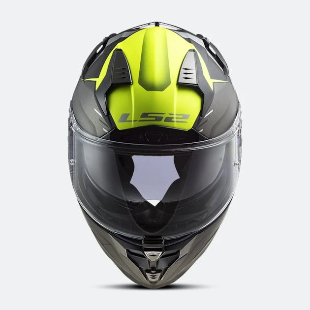 Casco Integrale LS2 FF327 Challenger Allert Titanio-Fluo-Giallo - immagine 2