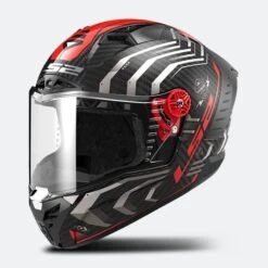Casco Integrale LS2 FF805 Thunder Sputnik Grigio-Rosso