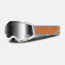 Maschera Cross 100% Accuri 2 Speedco Argento-Arancio
