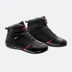 Scarpe Moto Donna Ixon Gambler Nero-Fucsia