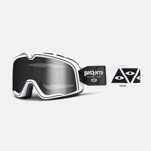 Maschera Cross 100% Barstow Bonzorro Nero-Bianco