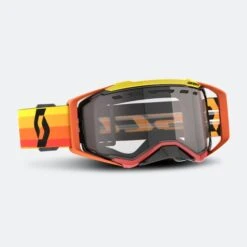 Maschera Cross Scott Prospect Enduro Arancio/Giallo/Trasparente