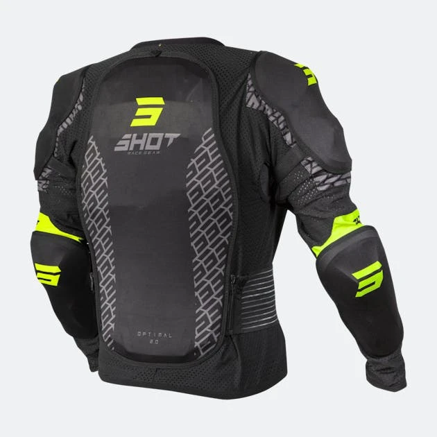 Giacca Protettiva Shot Optimal Nero-Giallo Neon - immagine 2