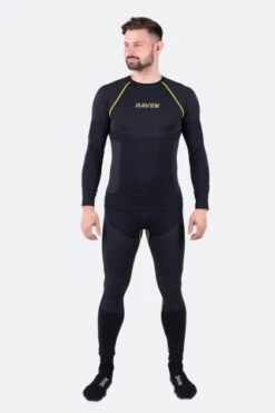 Completo Intimo Raven Seamless Body Mapping Nero