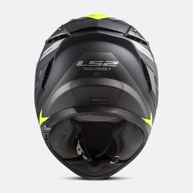 Casco Integrale LS2 FF327 Challenger Allert Titanio-Fluo-Giallo - immagine 5