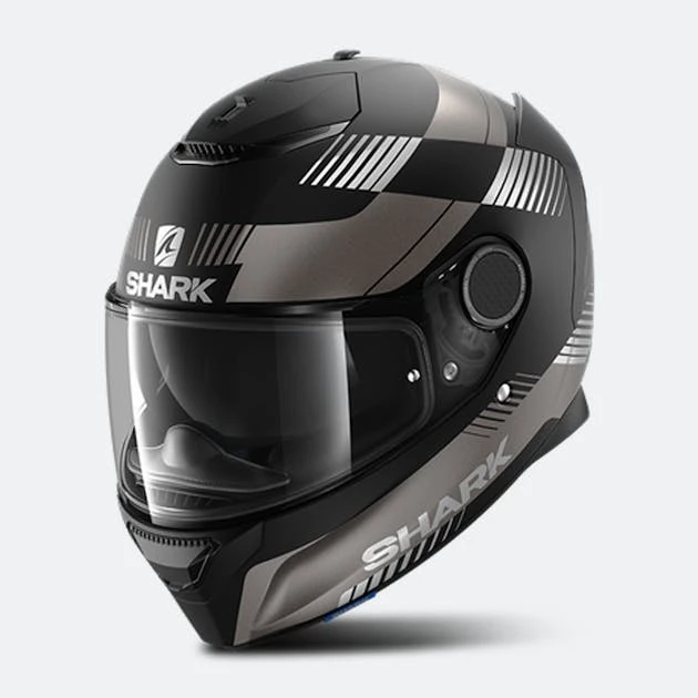 Casco Integrale Shark Spartan 1.2 Strad Mat Nero-Antracite-Argento - immagine 5