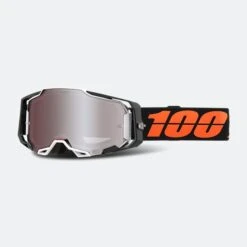 Maschera Cross 100% Armega Blacktail HiPER Lente Specchio Argento