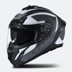 Casco Integrale SMK Typhoon RD1 Bianco-Grigio