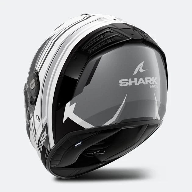 Casco Integrale Shark Spartan RS Byrhon Bianco-Nero Cromo - immagine 2