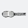 Maschera Cross O'Neal B-10 Duplex Grigio-Bianco-Argento Specchio