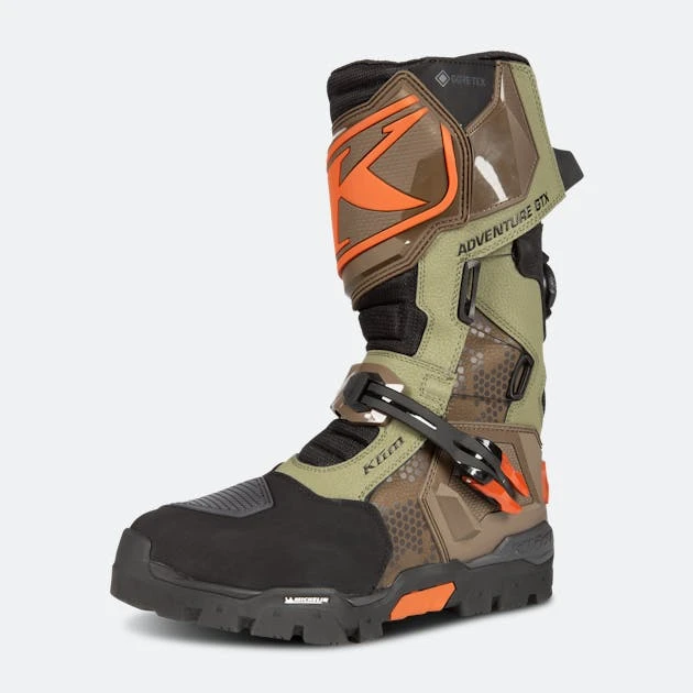 Stivali Moto Klim Adventure GTX Burnt Olive-Potter's Clay
