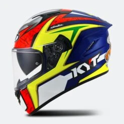 Casco Integrale KYT NF-R Dalla Porta Rosso-Blu-Giallo